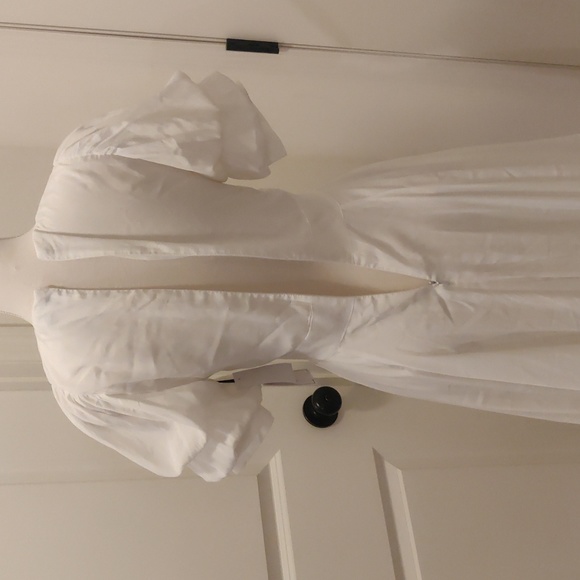 New! 1. State Tiered short Bubble Sleev Dress sz XS - Picture 9 of 16